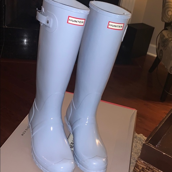 boat blue hunter boots